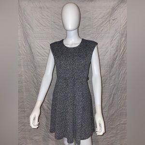 Black and white mini dress